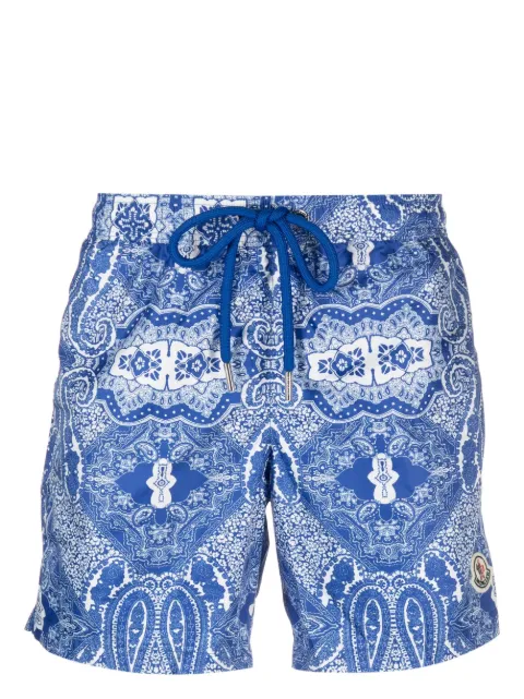 Moncler paisley-print swim shorts