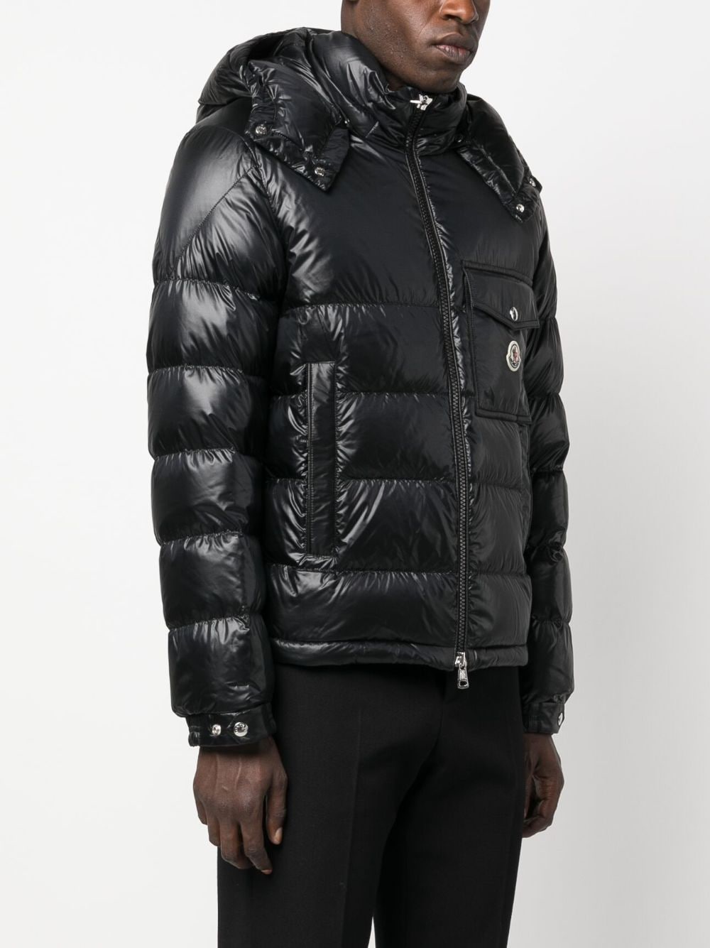 Shop Moncler Wollaston Puffer Jacket In Black