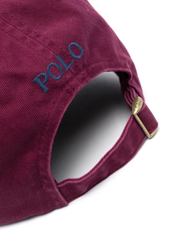 Polo Ralph Lauren logo-embroidered Baseball Cap | Red | FARFETCH display picture 1