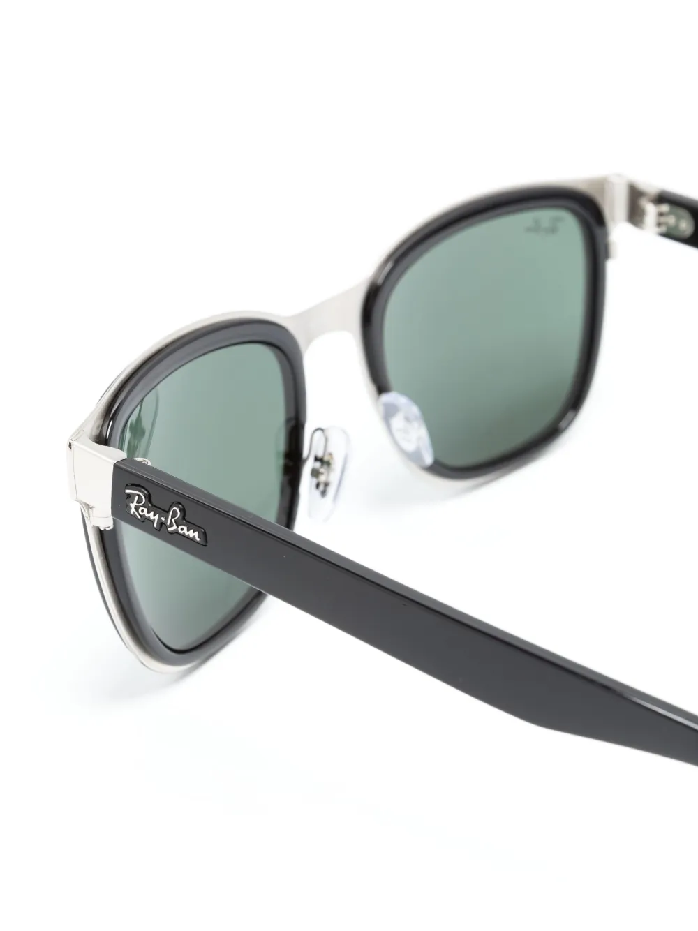 Ray-Ban Clyde zonnebril met vierkant montuur Zwart