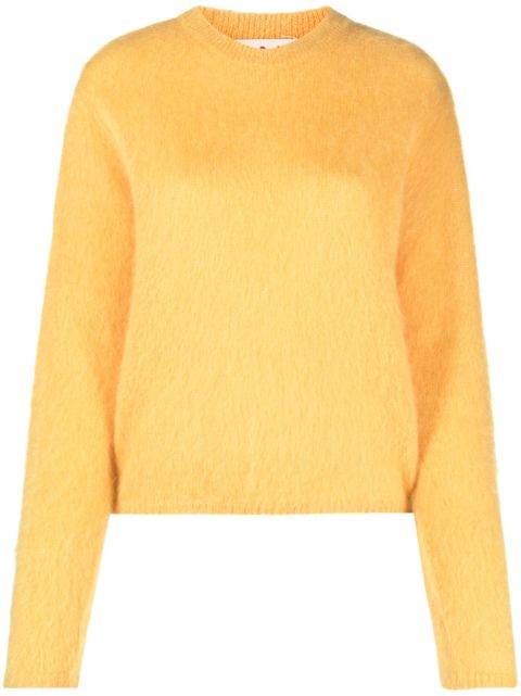 Marni crew-neck mohair-blend jumper Women