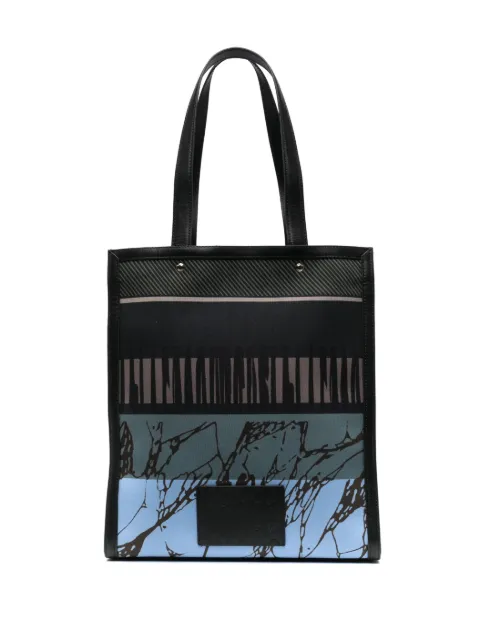 Paul Smith graphic-print leather tote bag
