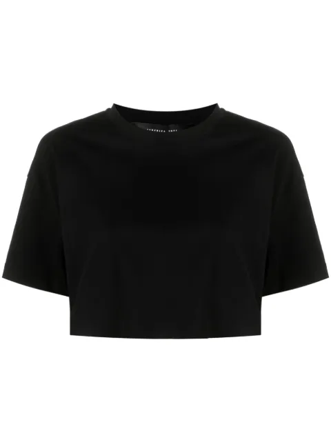 Federica Tosi short-sleeved cotton cropped T-shirt