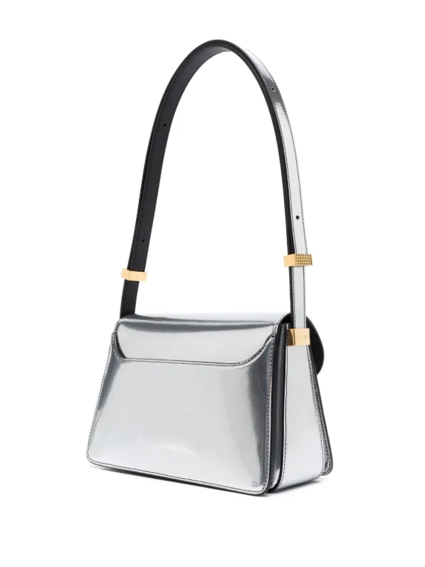 Metallic on sale silver bag