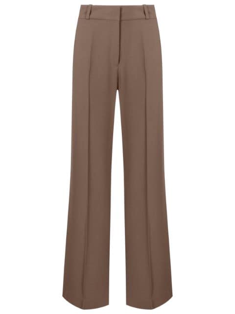 MISCI high-waisted crepe tailored trouseers