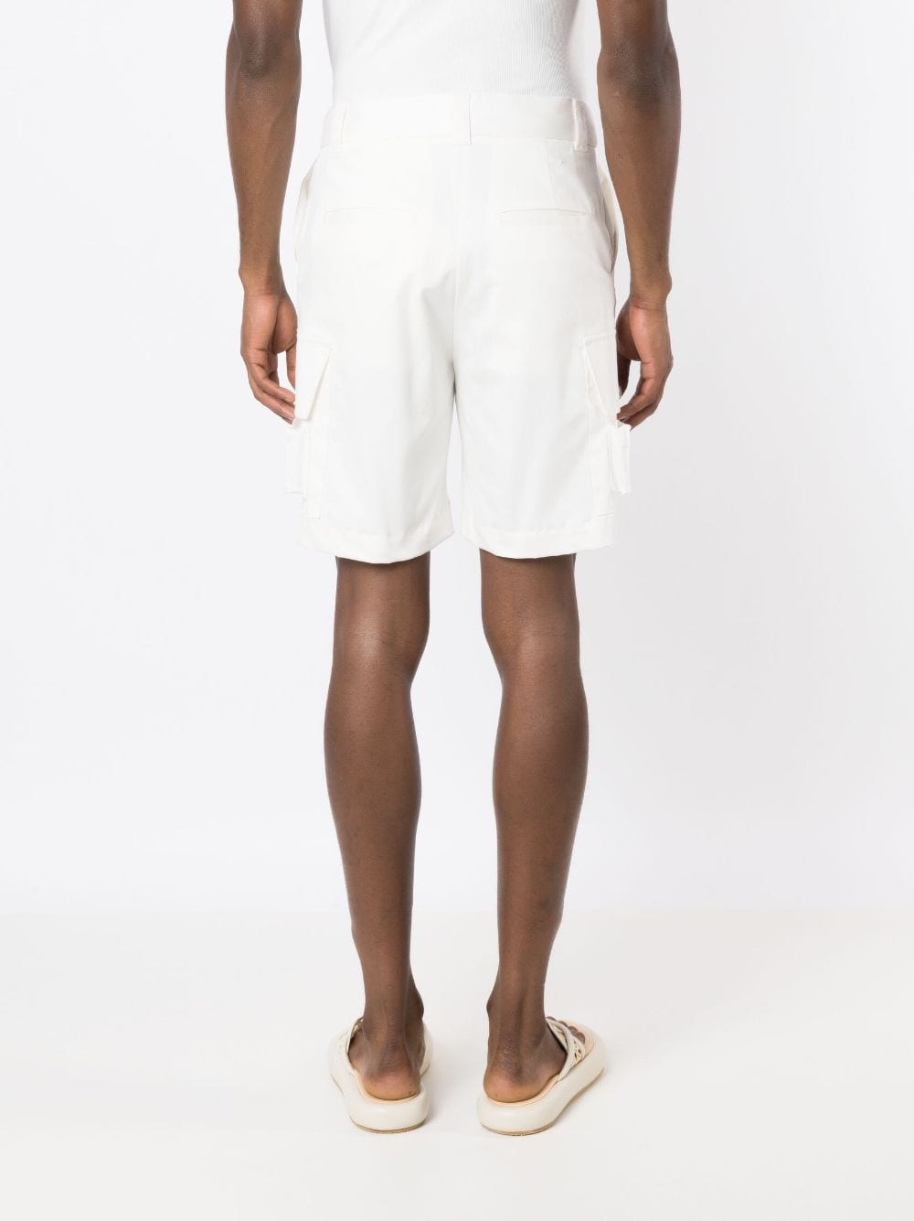 Shop Misci Gab Cargo Shorts In White