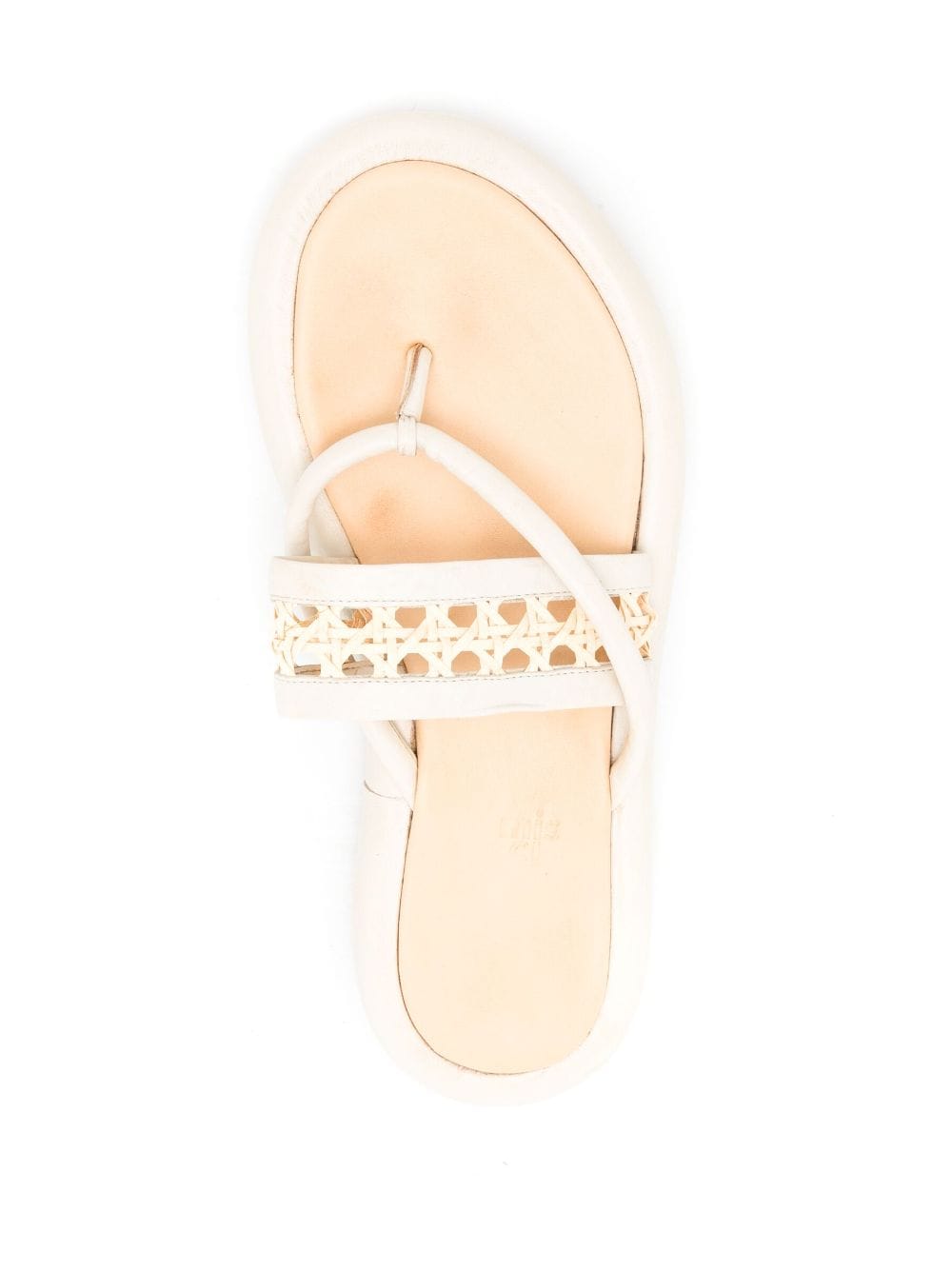 Shop Misci On It Thong Leather Slides In White
