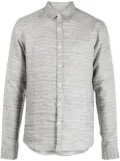 Private Stock horizontal-stripe print shirt - Grey