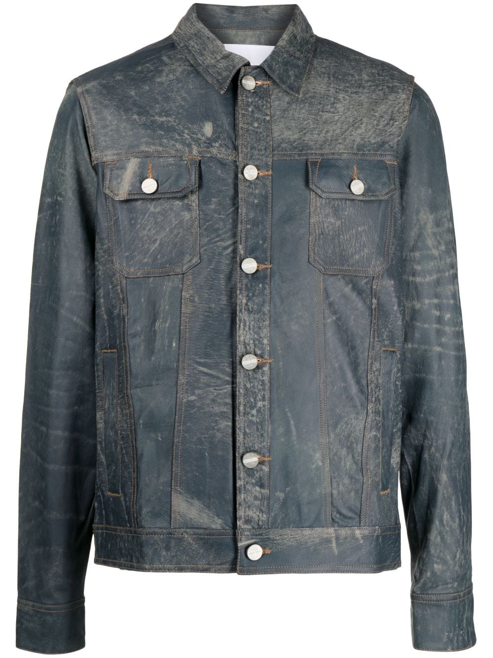 Private Stock The François distressed-effect jacket - Blue