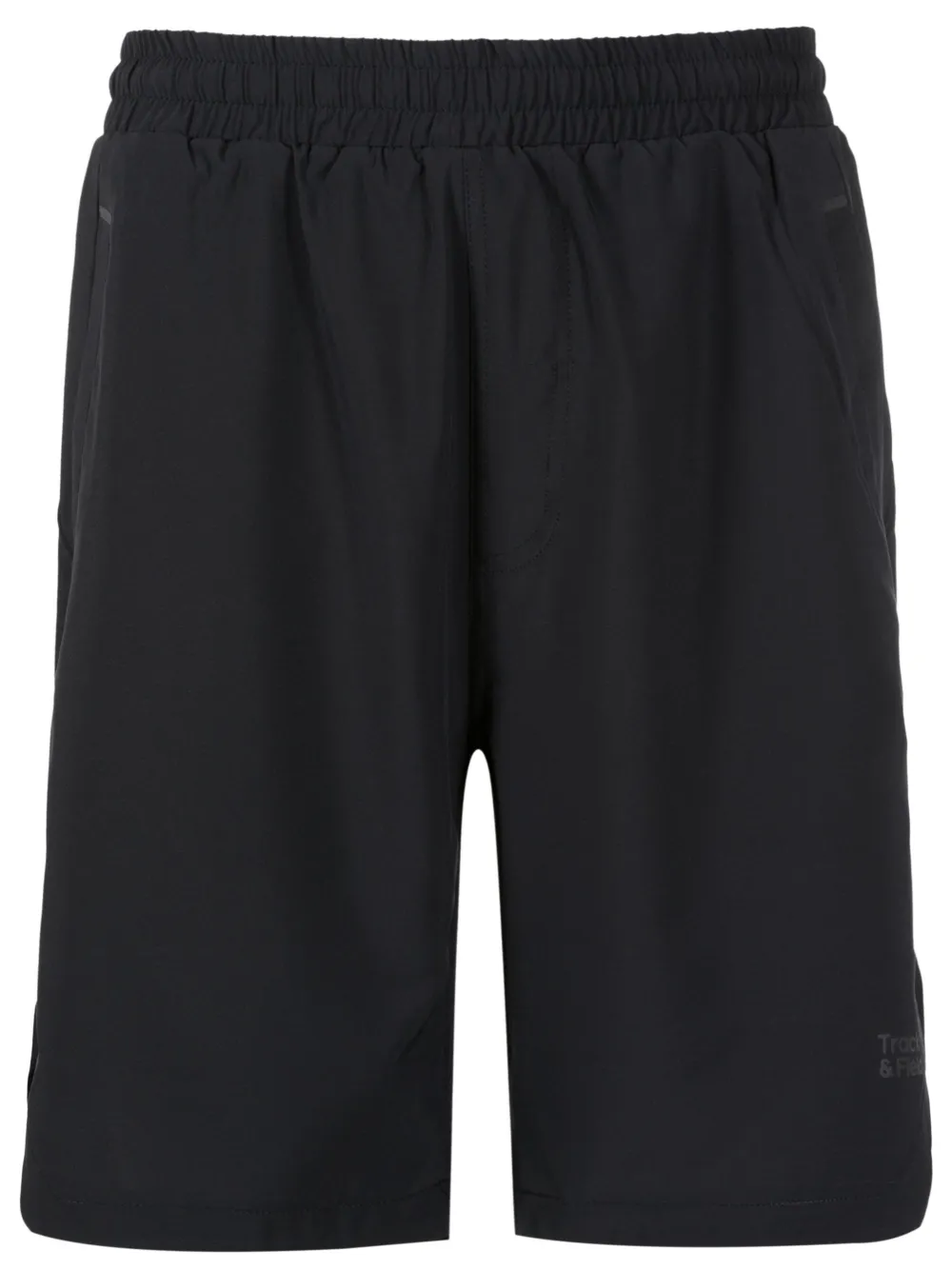 Track & Field Bermuda esportiva com logo | Preto | Image 1