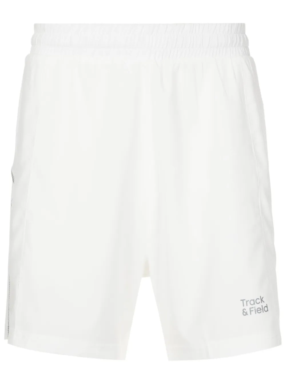 Track & Field Bermuda esportiva com logo | Branco | Image 1