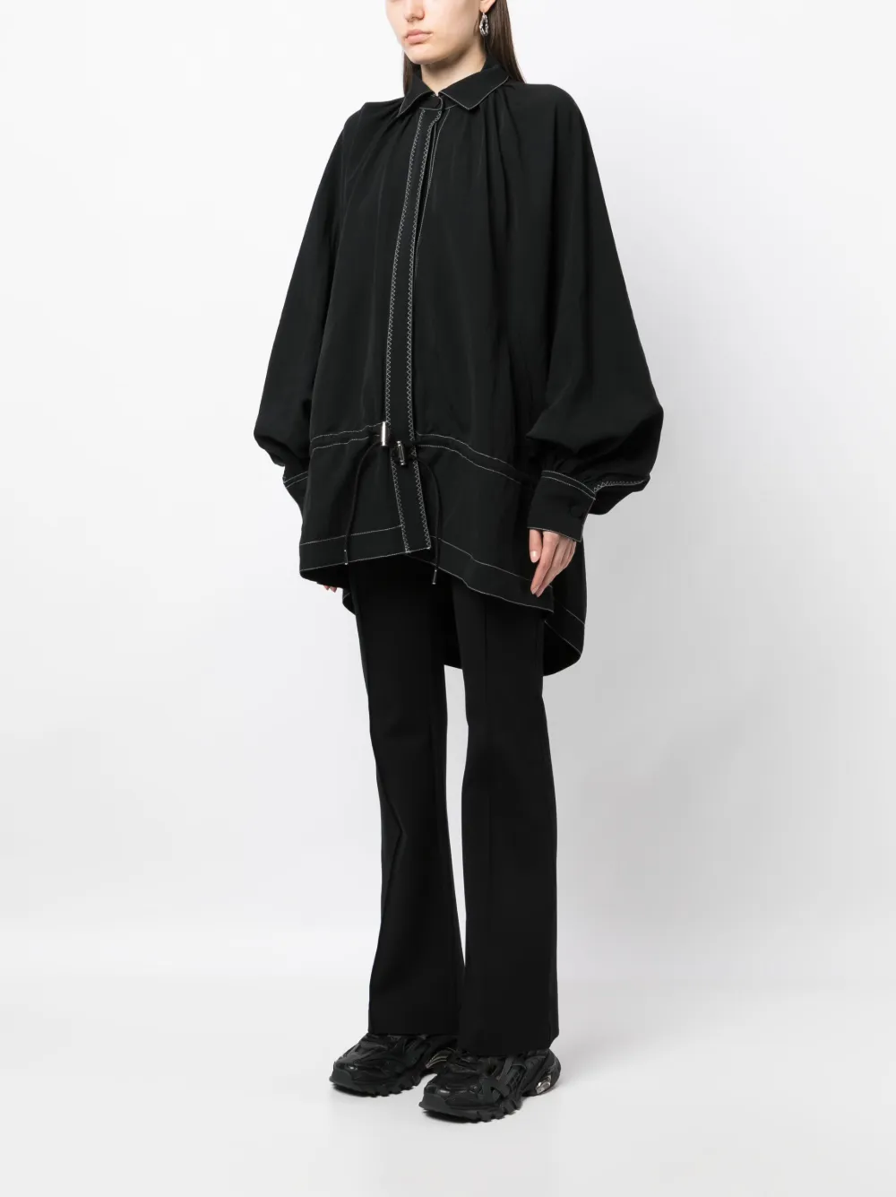 Kiko Kostadinov Contrast stitching Oversize Jacket Farfetch