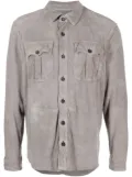 Polo Ralph Lauren button-up suede trucker jacket - Grey