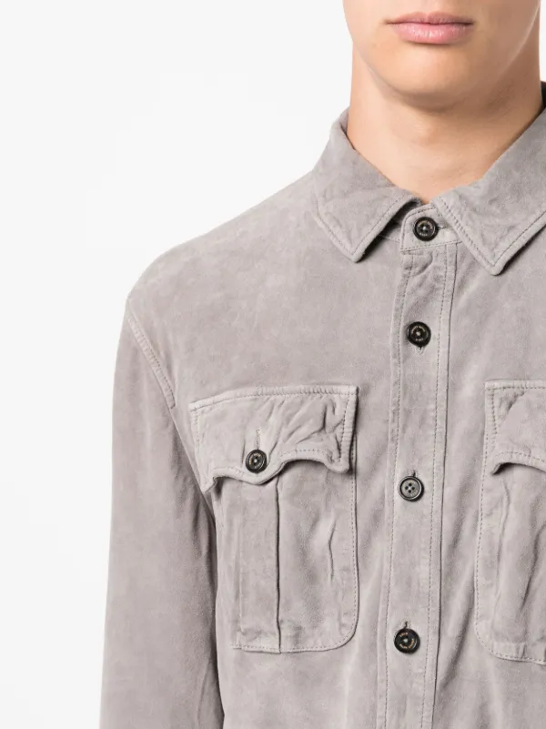 【2plan】Riu high neck button suede jacket Riu high neck button suede jacket - 2PLAN | 60% - Asian