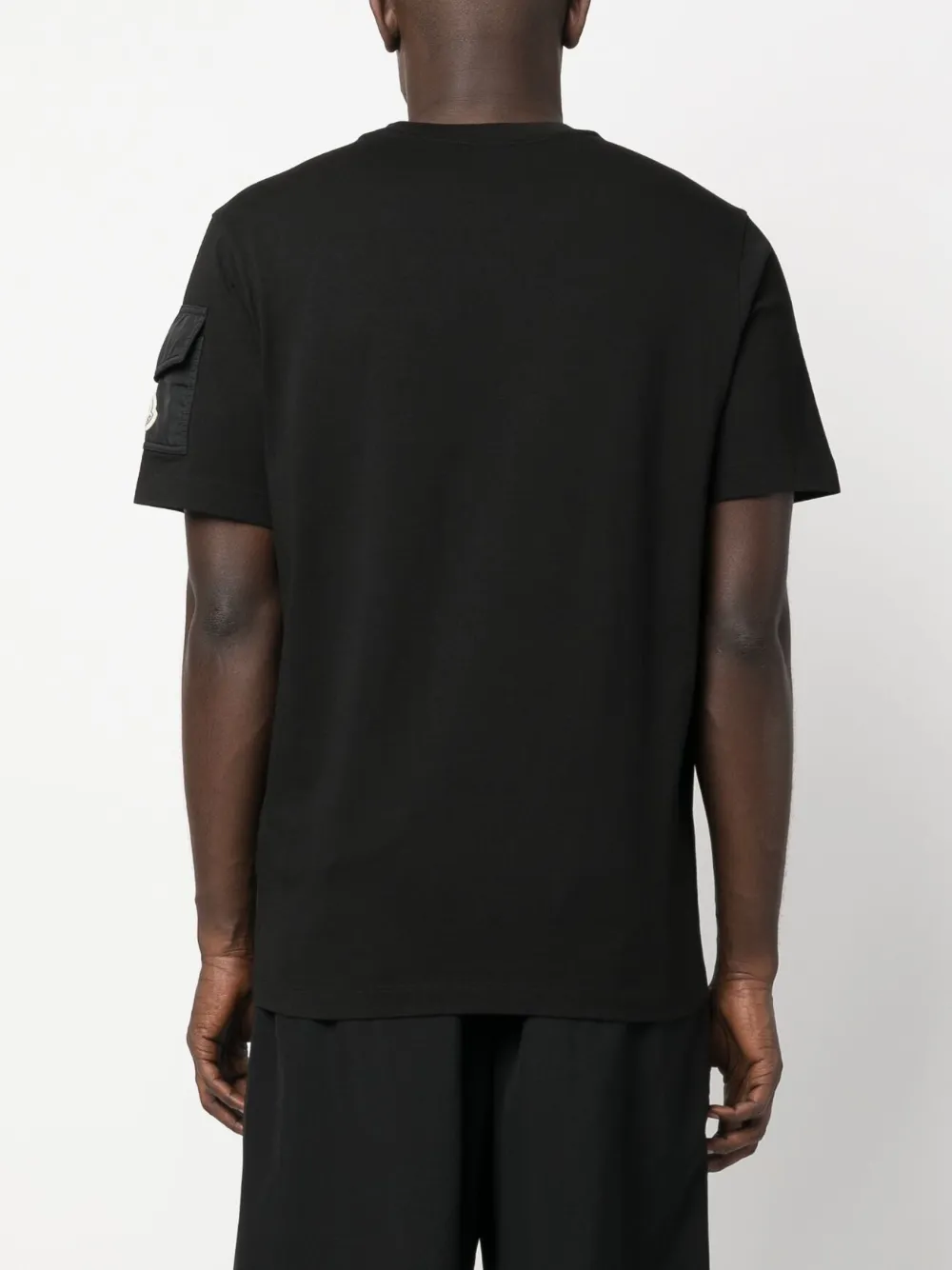 Moncler logo-print Cotton T-shirt | Black | FARFETCH