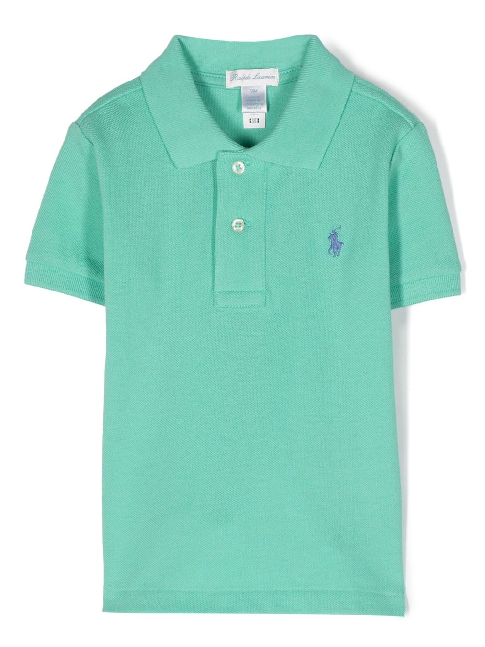 POLO RALPH LAUREN KIDS logo-embroidered cotton polo shirt - Green