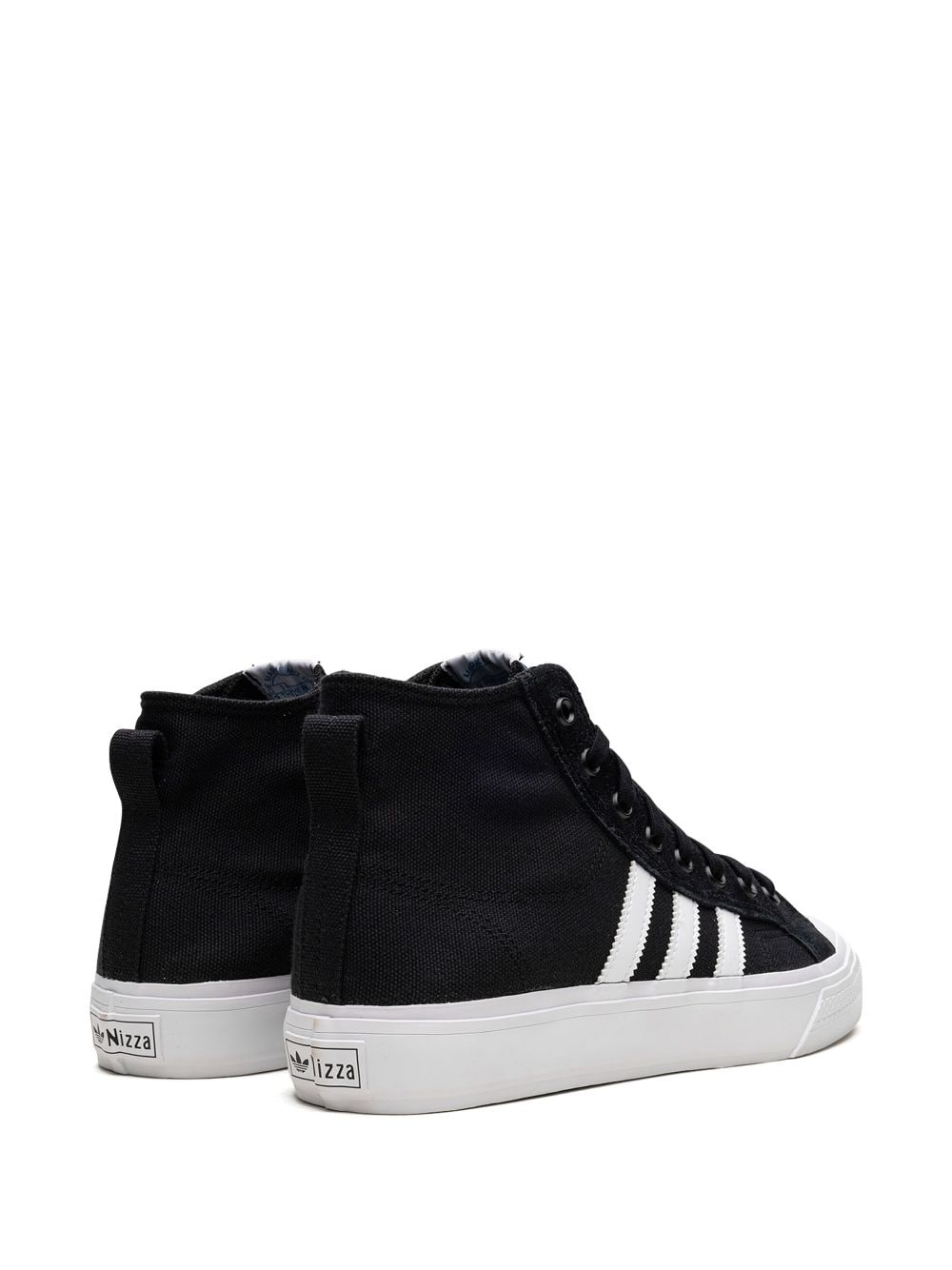 Shop Adidas Originals Nizza Hi Adv Sneakers In Black