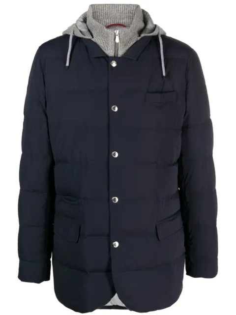 Brunello Cucinelli feather-down hooded jacket 
