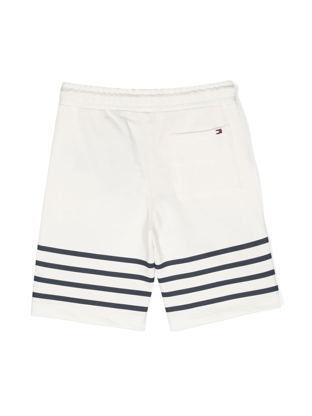 Tommy Hilfiger Junior embroidered-logo cotton-blend shorts - Wit