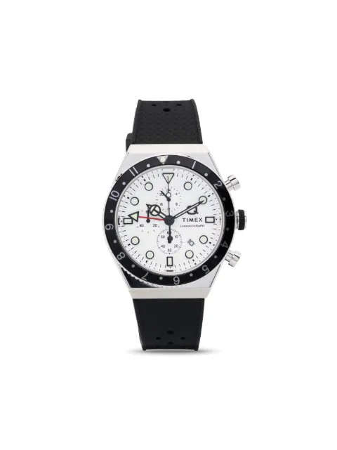 TIMEX Q Timex Three Time Zone Chronograph 40mm