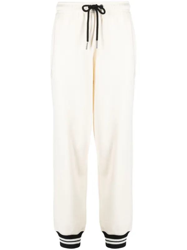 Moncler Striped-trim Track Pants in White