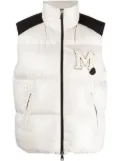 Moncler logo-patch padded gilet - White