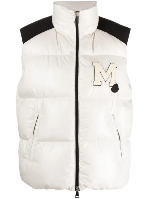 Moncler logo-patch padded gilet