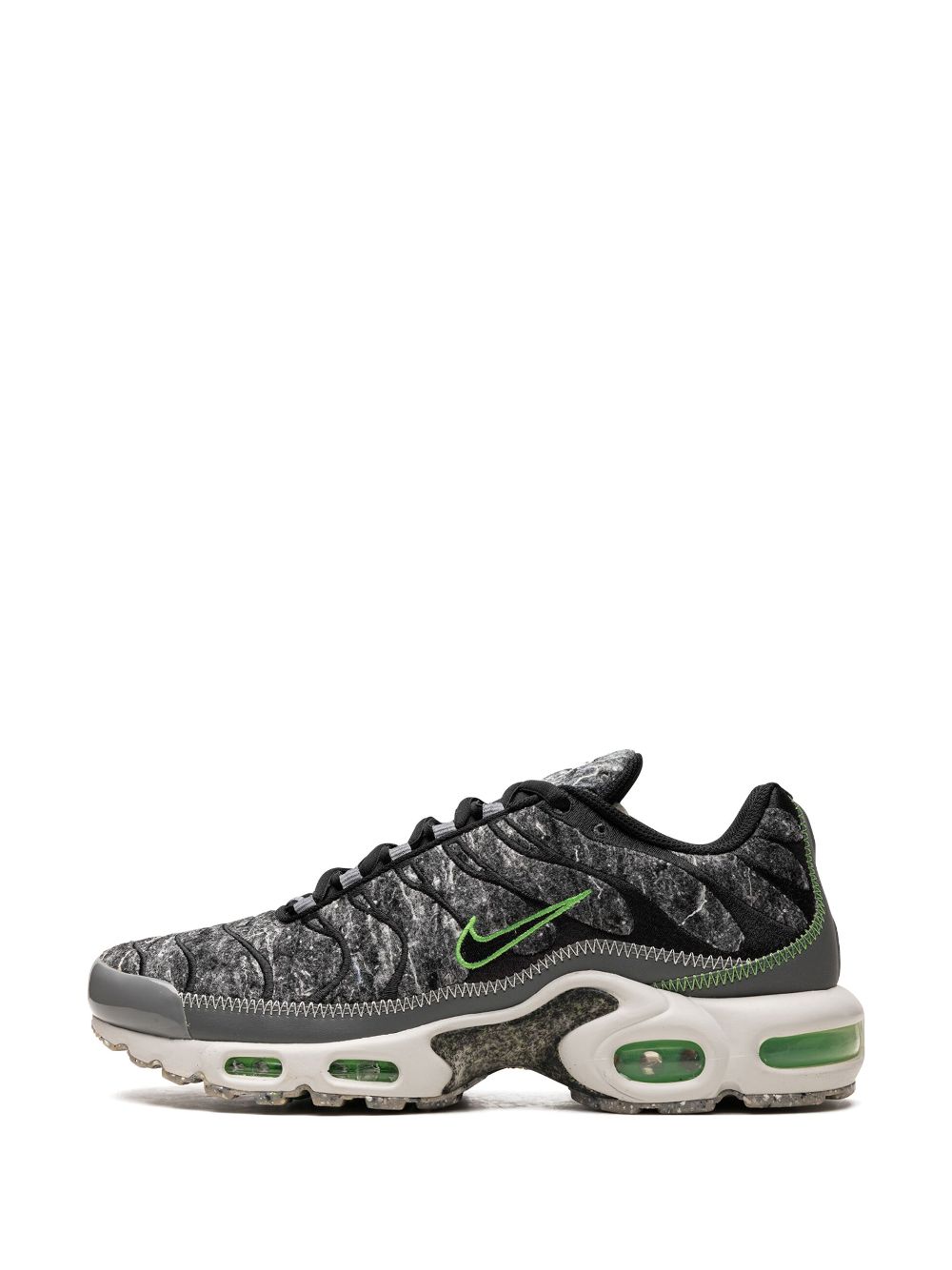 Shop Nike Air Max Plus "essential Crater Green" Sneakers In Black