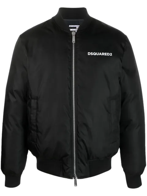 Dsquared2 x Manchester City logo-print bomber jacket
