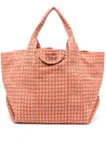 See by Chloé logo-embroidered graphic-print tote bag - Orange