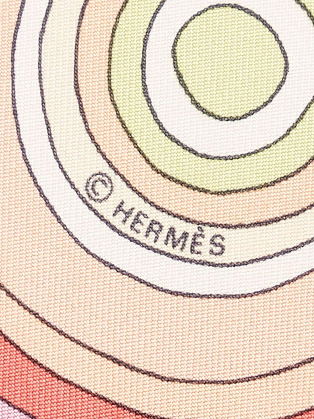 Hermès Zijden sjaal - Groen