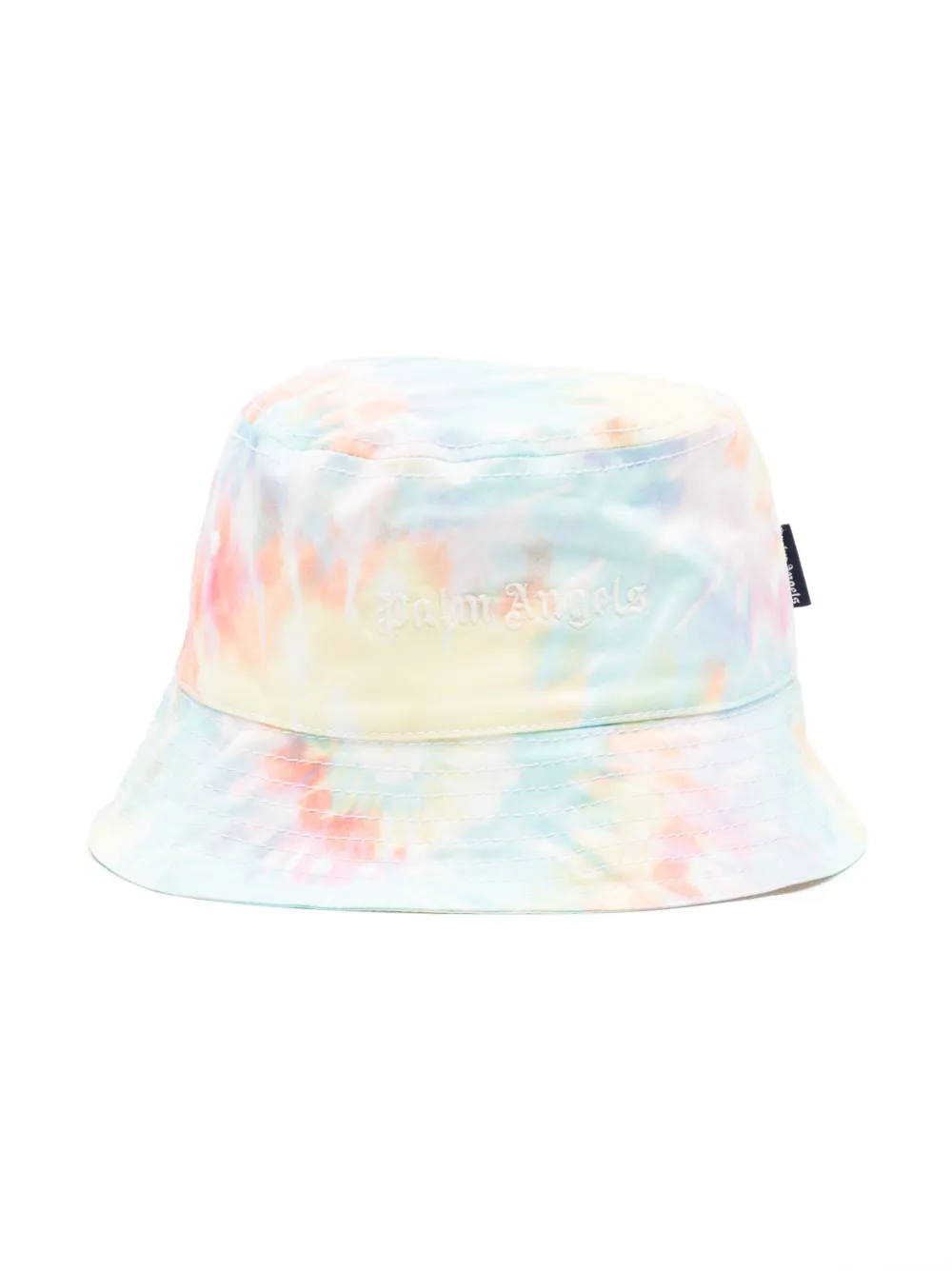 Palm Angels Babies' Tie-dye Print Bucket Hat In Blue