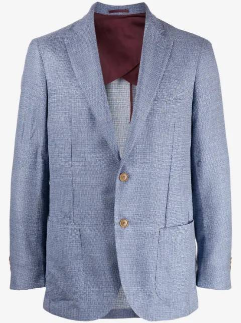 Luciano Barbera notched-lapels wool-blend blazer