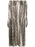 KHAITE Cole python-print dress - Neutrals