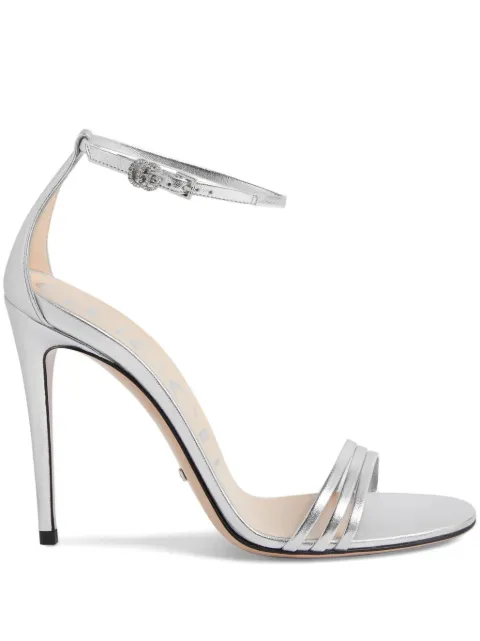 Gucci 110mm metallic leather sandals