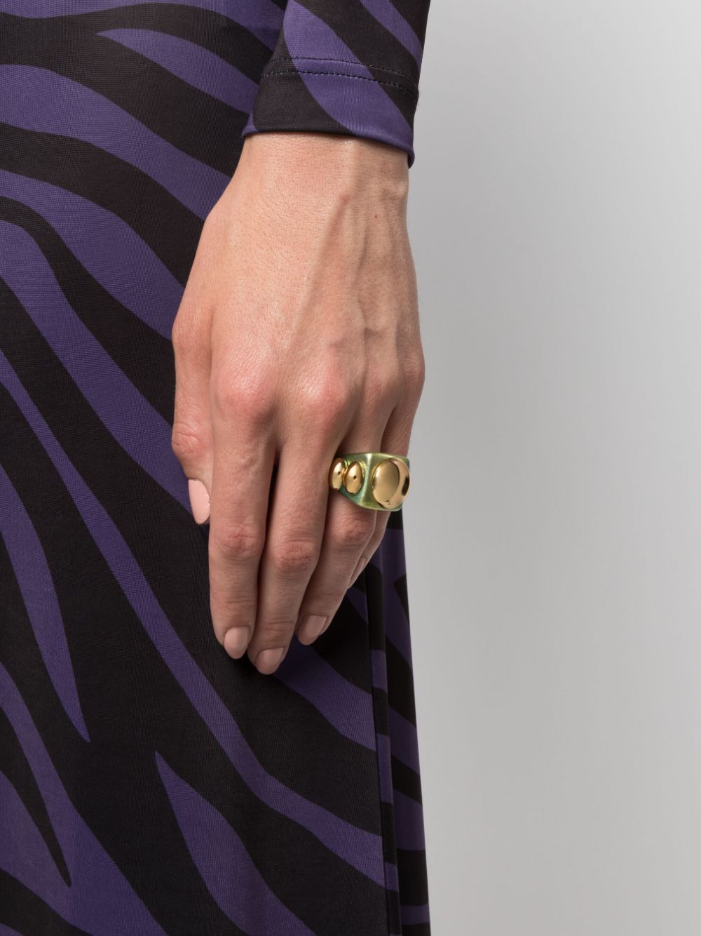 LA MANSO oversized ombré-effect ring - Goud