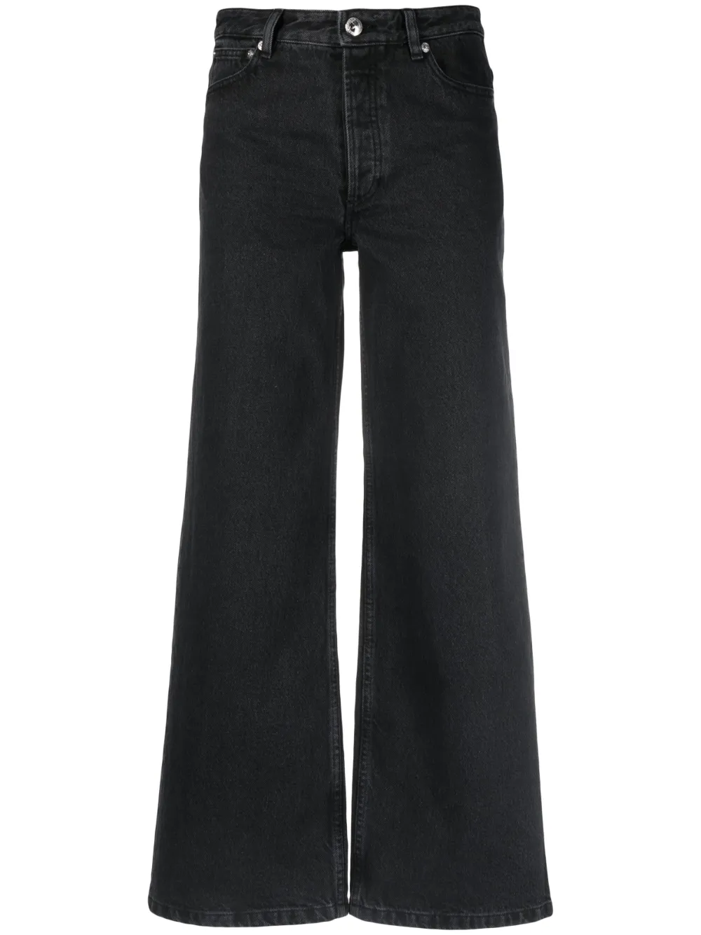 Apc Navy Elisabeth Jeans In Black