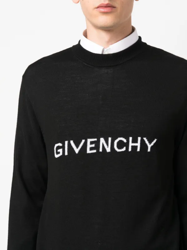 Givenchy logo intarsia jumper hotsell