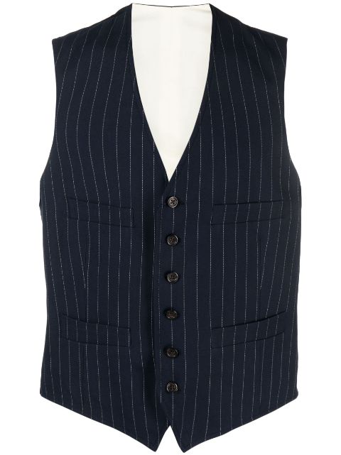 Polo Ralph Lauren pinstriped cotton-silk waistcoat