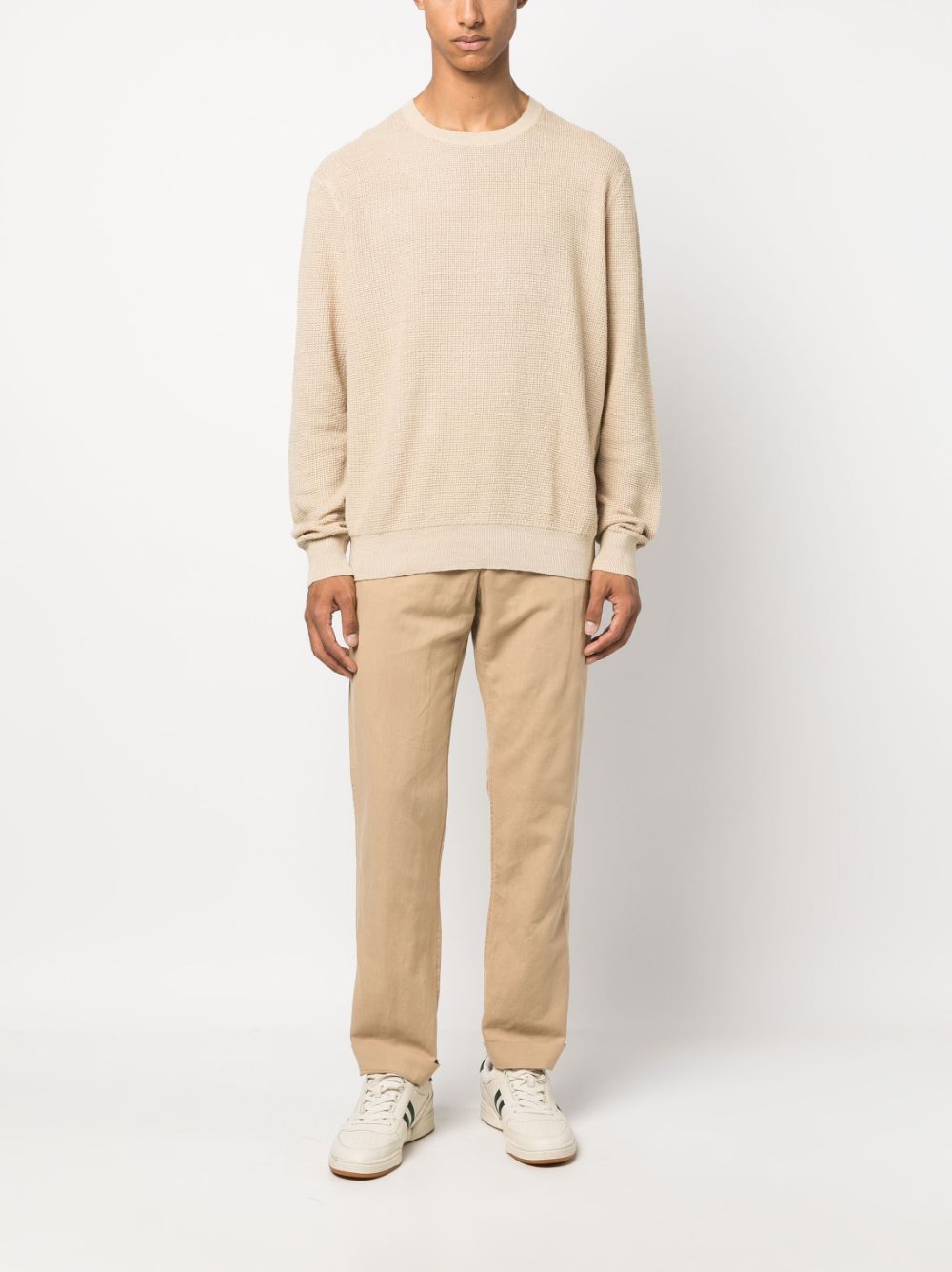 Polo Ralph Lauren crew-neck knitted linen jumper - Neutrals