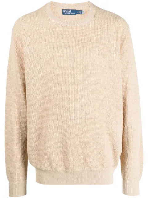 Polo Ralph Lauren crew-neck knitted linen jumper