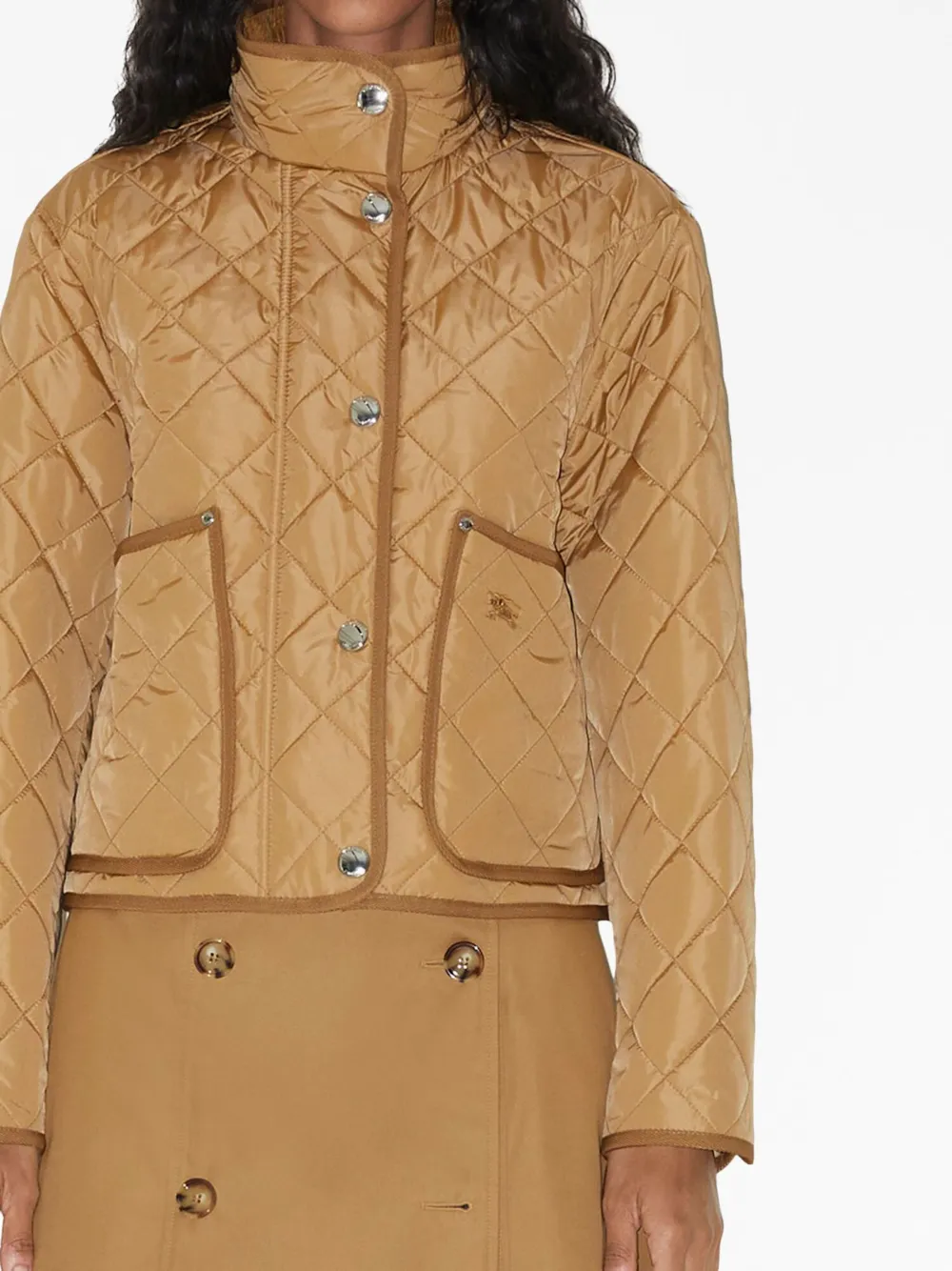 Burberry diamond-quilted Hooded Jacket - Farfetch