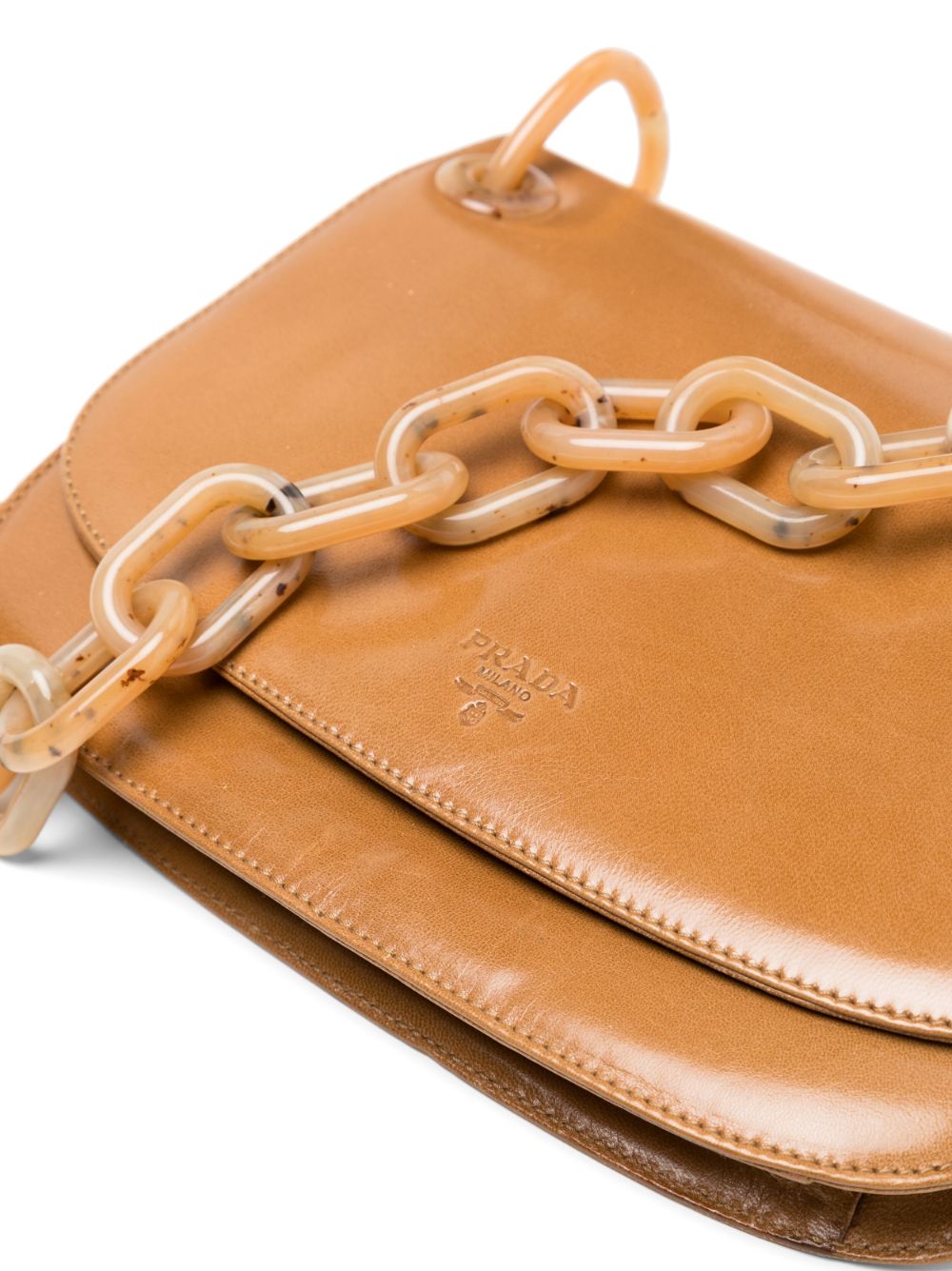 Shop authentic Prada Denim Chain Shoulder Bag at revogue for just USD 425.00