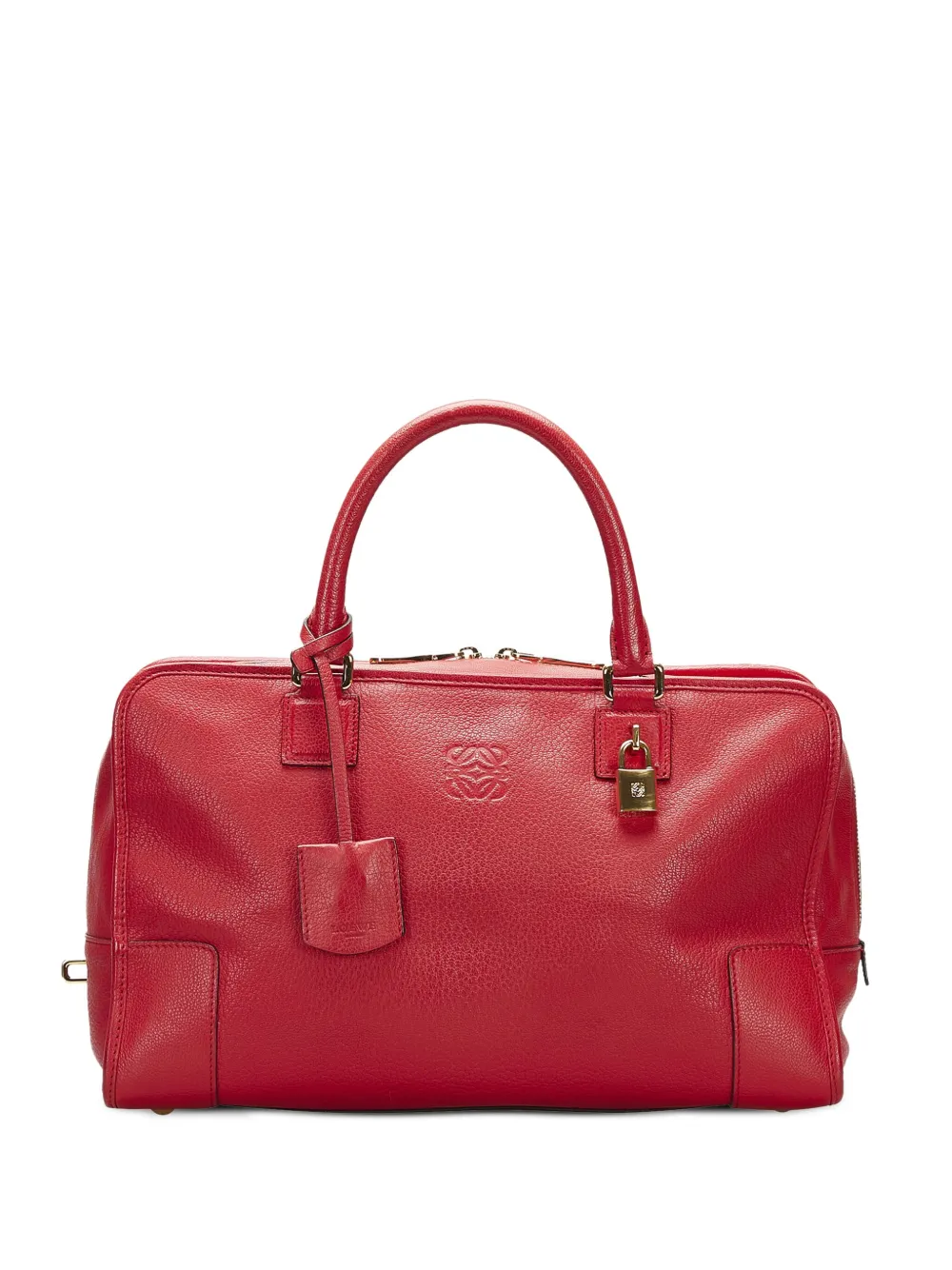 Pre-owned Loewe  Amazona Tote Bag In Red