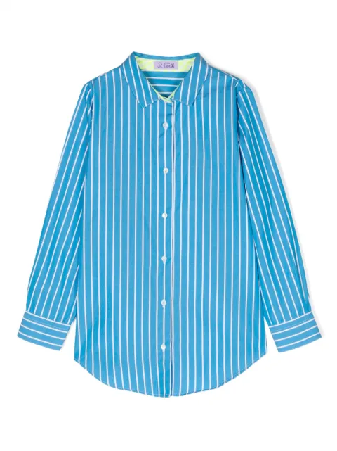 MC2 Saint Barth Kids camisa manga larga con motivo de rayas