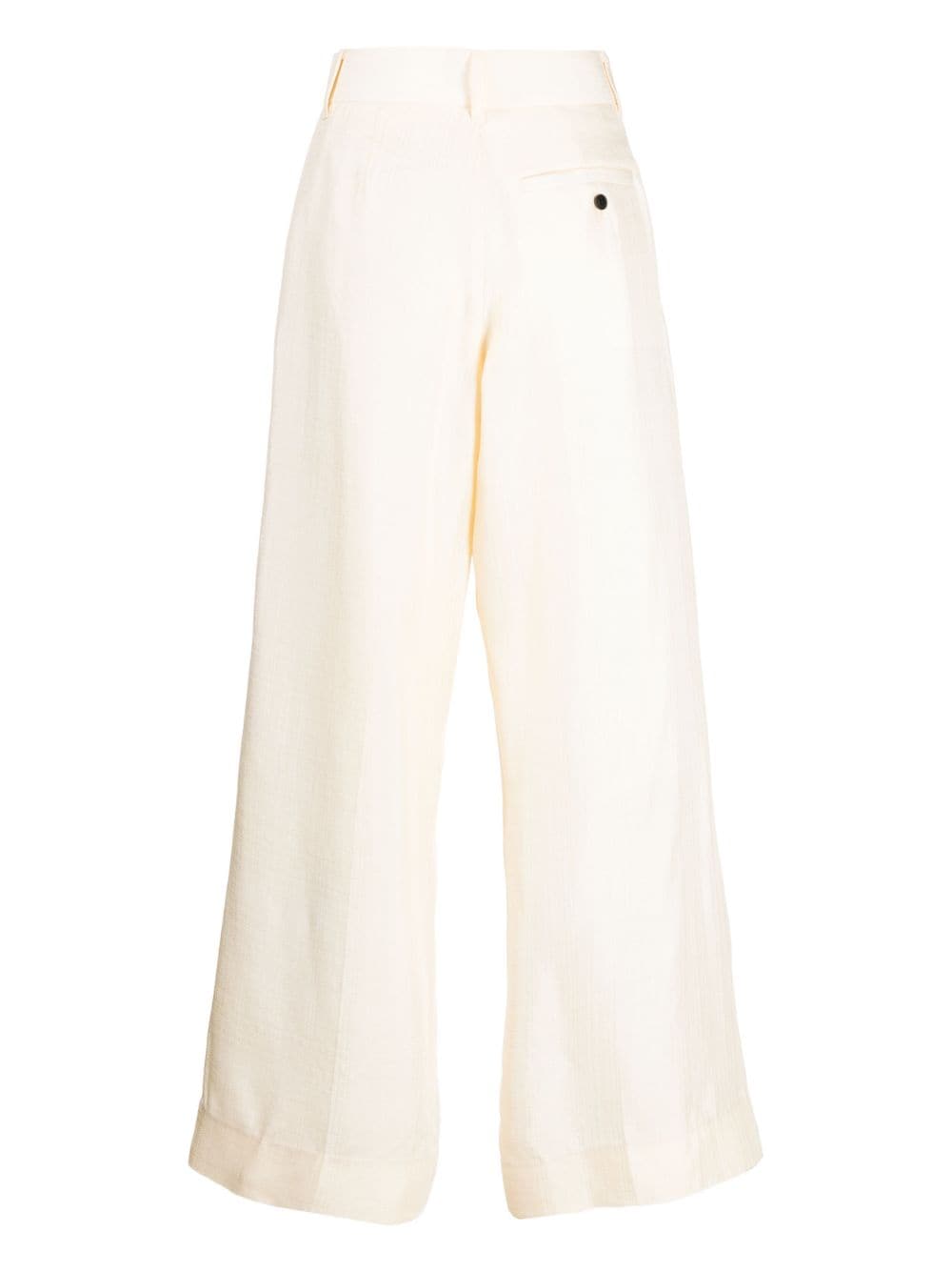 Toga flared rayon trousers - Wit