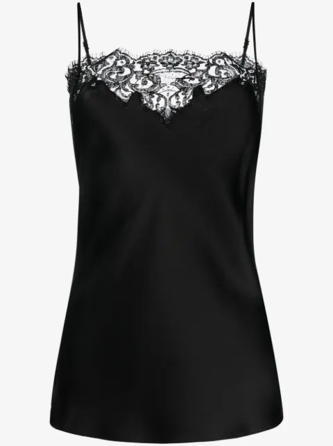 Stella McCartney sleeveless lace satin top