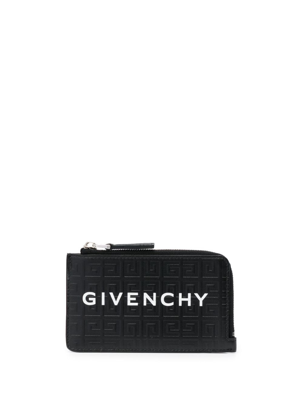Shop Givenchy Monogram-jacquard Leather Wallet In Schwarz