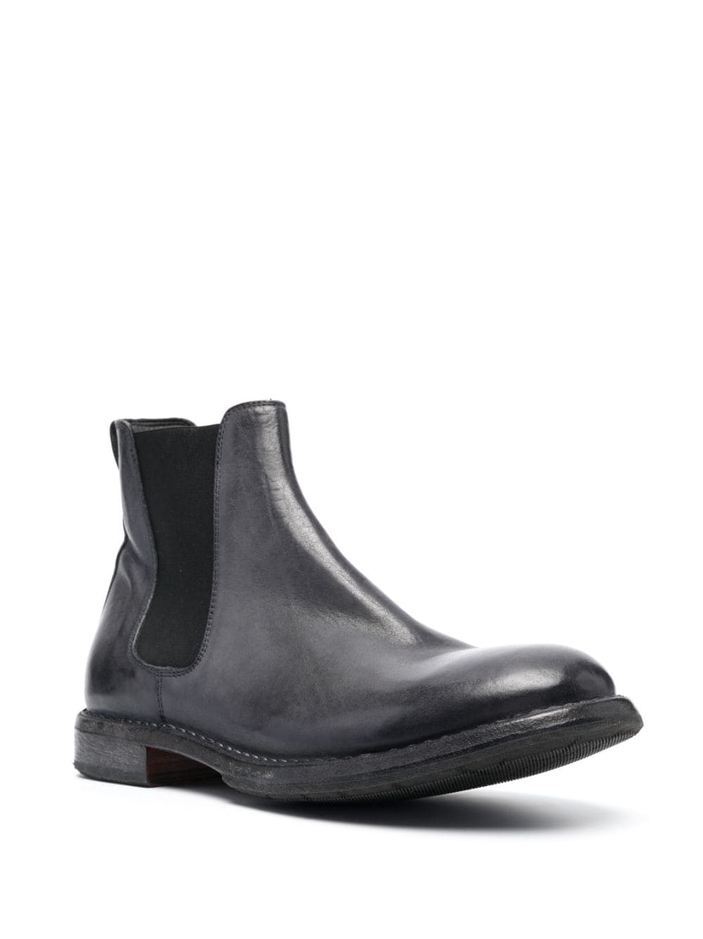 Shop Moma Tronchetto Leather Boots In Grey