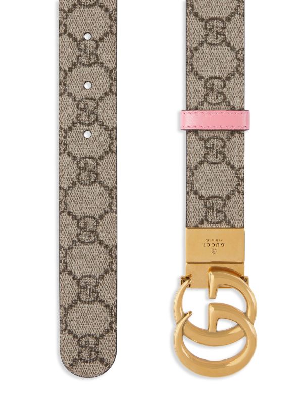 GG Marmont reversible belt in black/brown leather